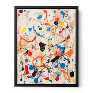 Rainbow Drip Painting   Canvas Print
