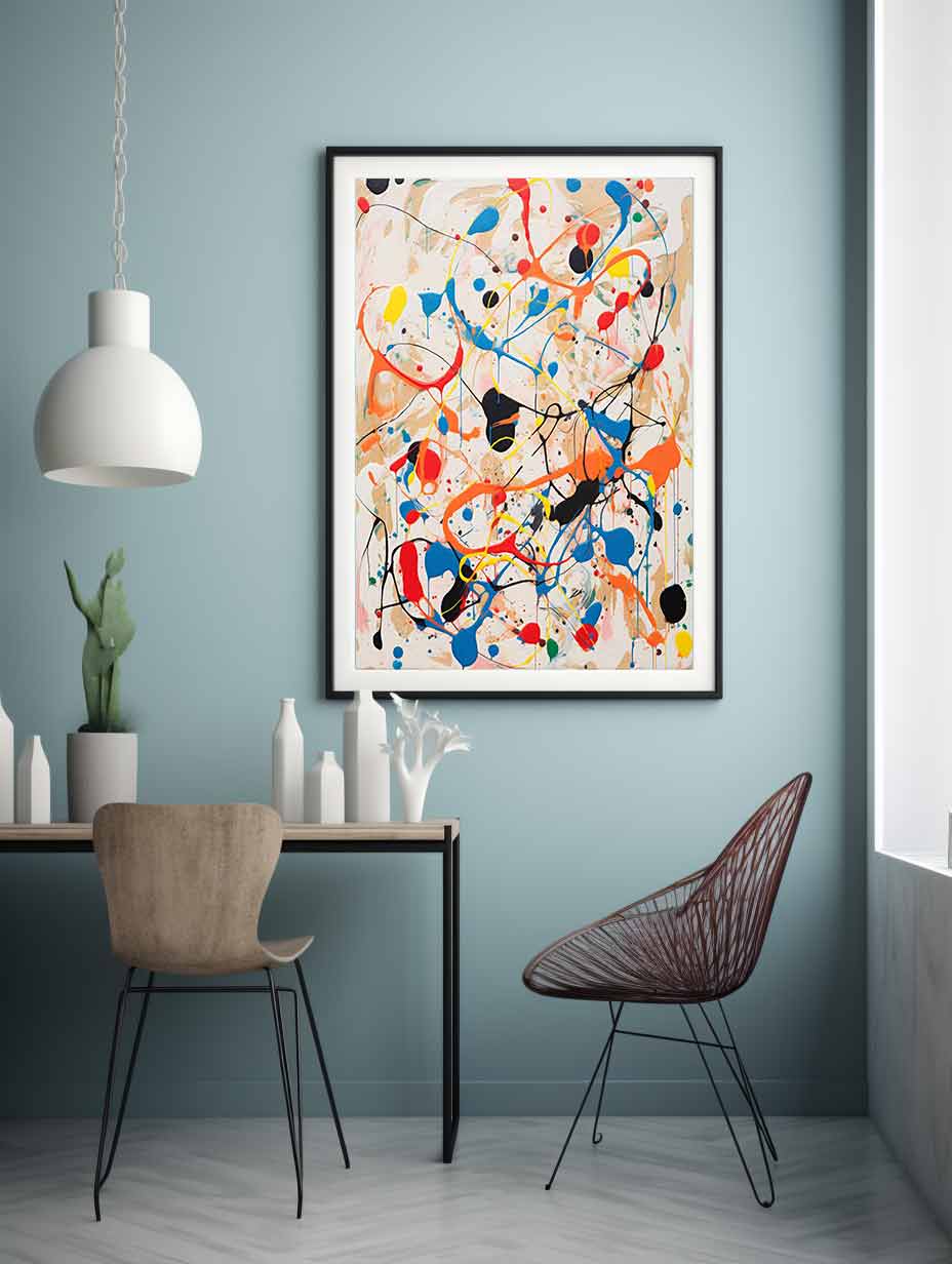 Rainbow Drip Painting