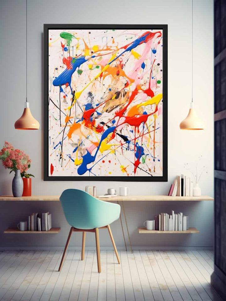 Multicolor Drip Painting