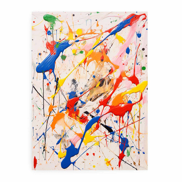 Multicolor Drip Painting