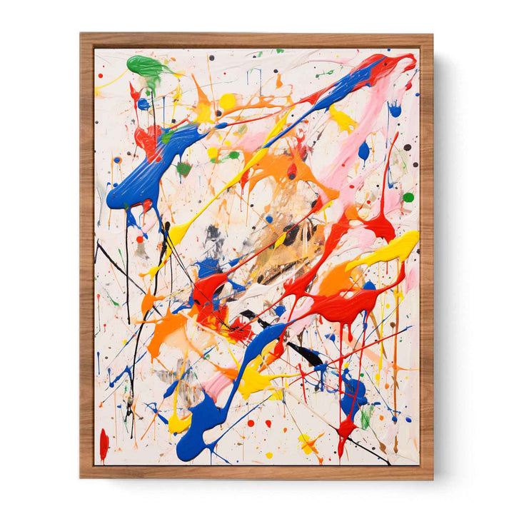 Multicolor Drip Painting  Poster