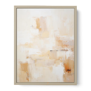 Cream Abstract Painting  Art Print