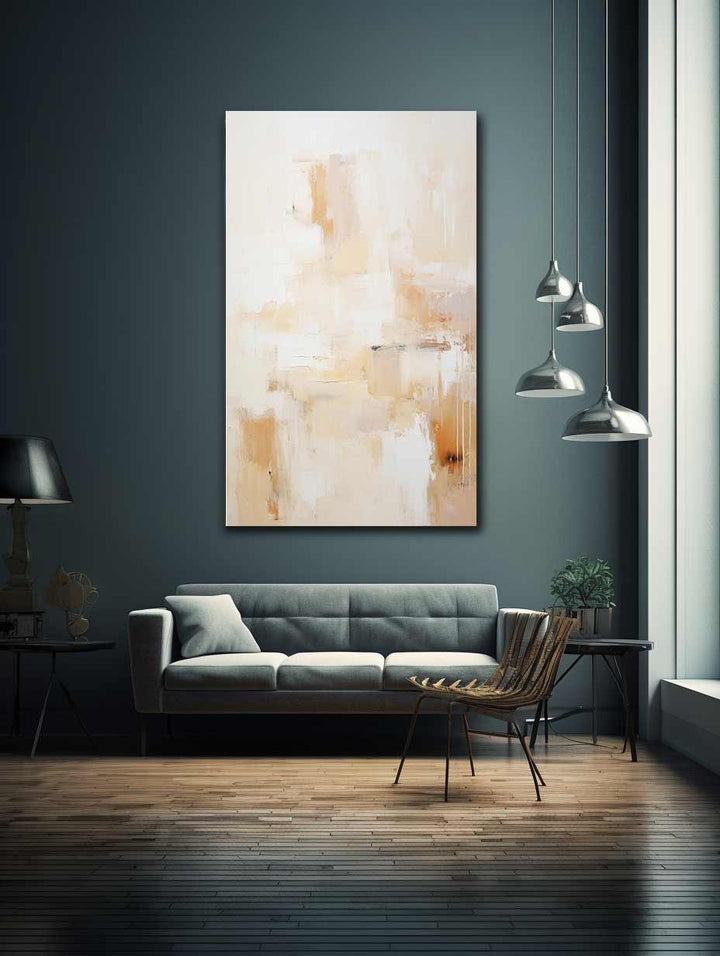 Cream Abstract Painting 