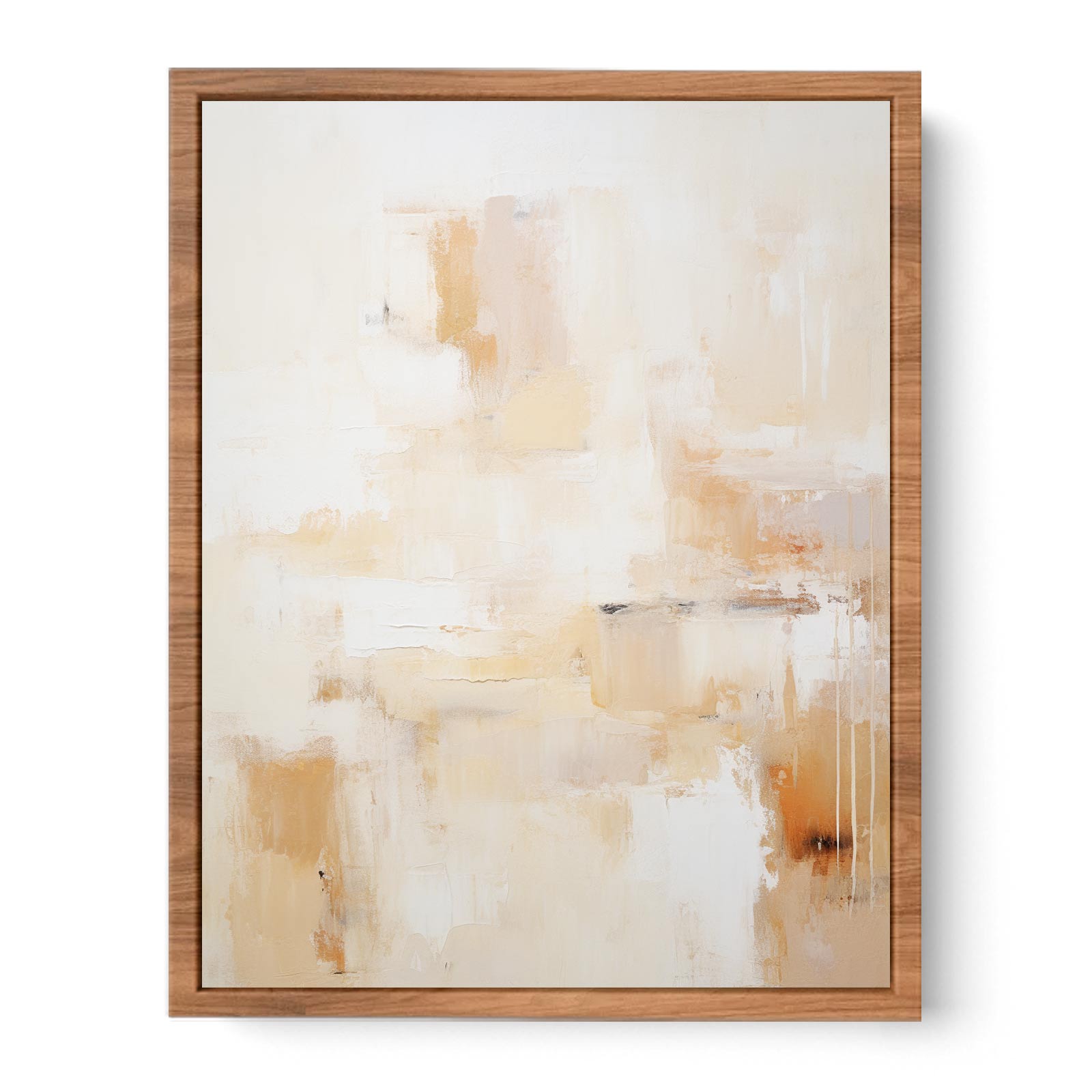 Cream Abstract Painting Poster