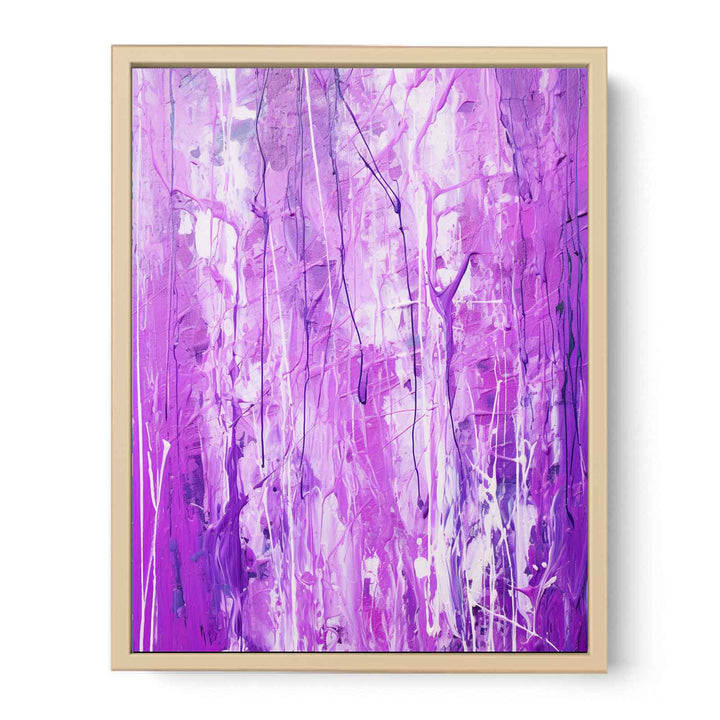 Purple Drip Painting   Streched canvas