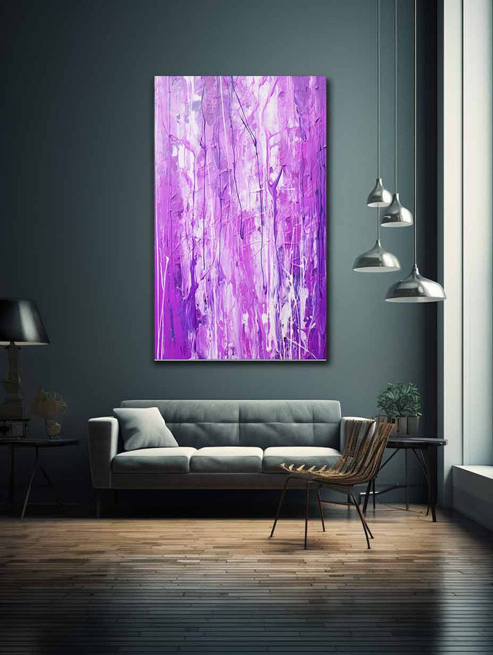 Purple Drip Painting