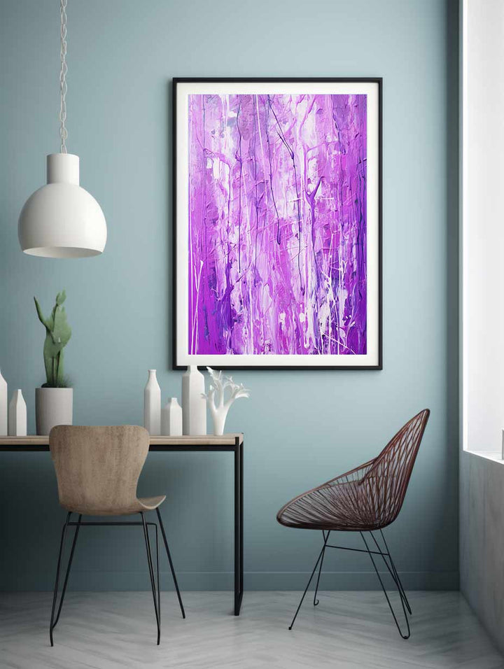 Purple Drip Painting