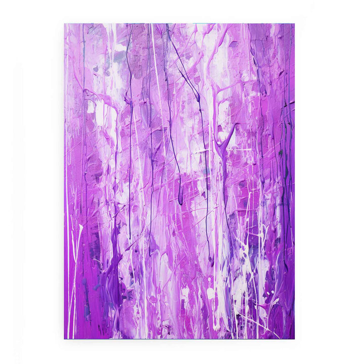 Purple Drip Painting
