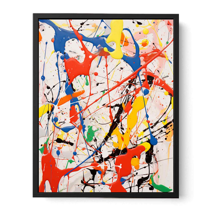 White Dripping Color Painting 