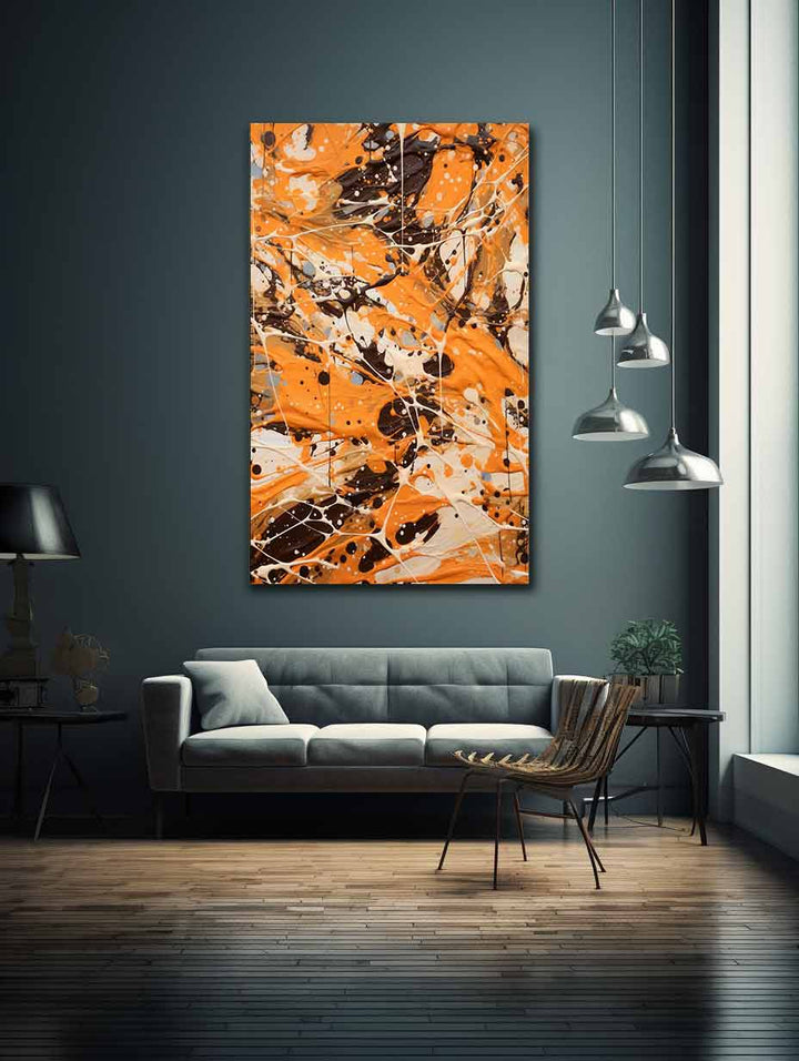 Brown  Drip  Painting