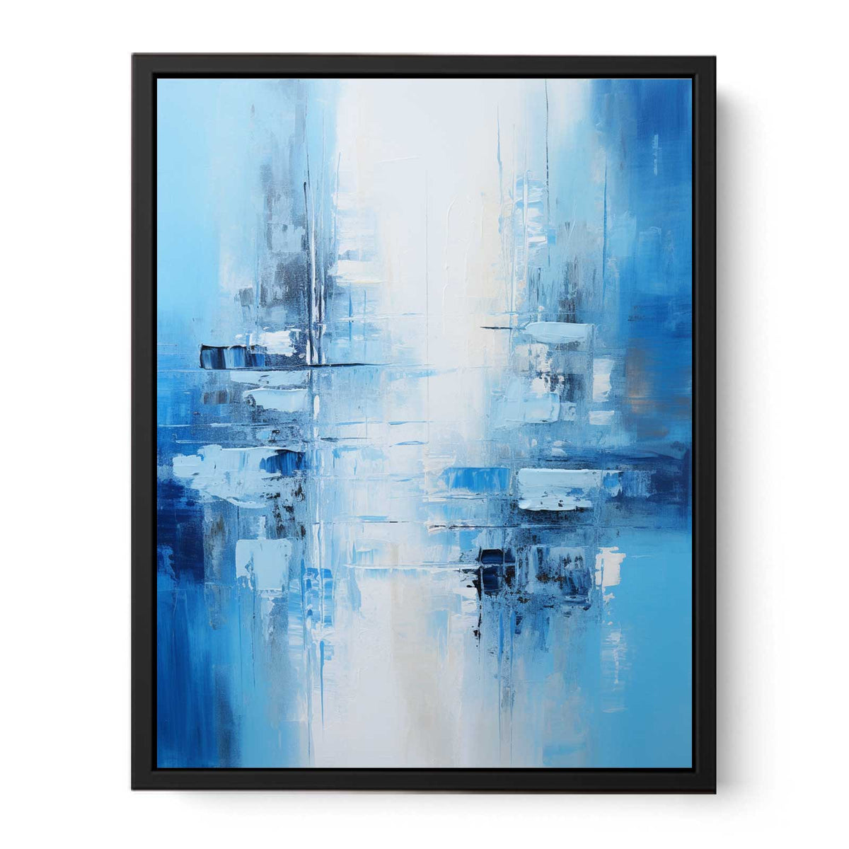 Abstract Blue Painting  Canvas Print