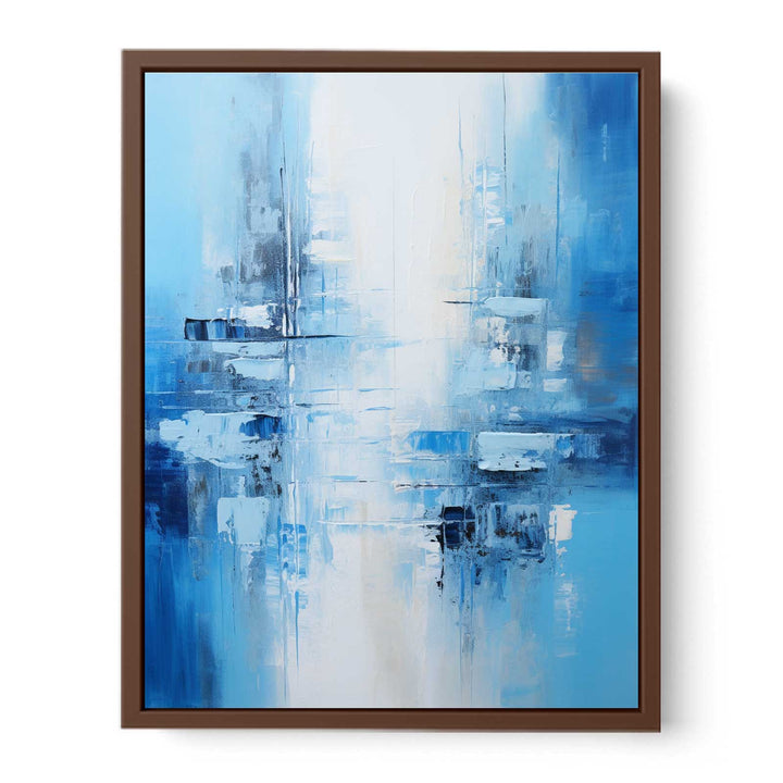 Knife Art Abstract Blue Painting 