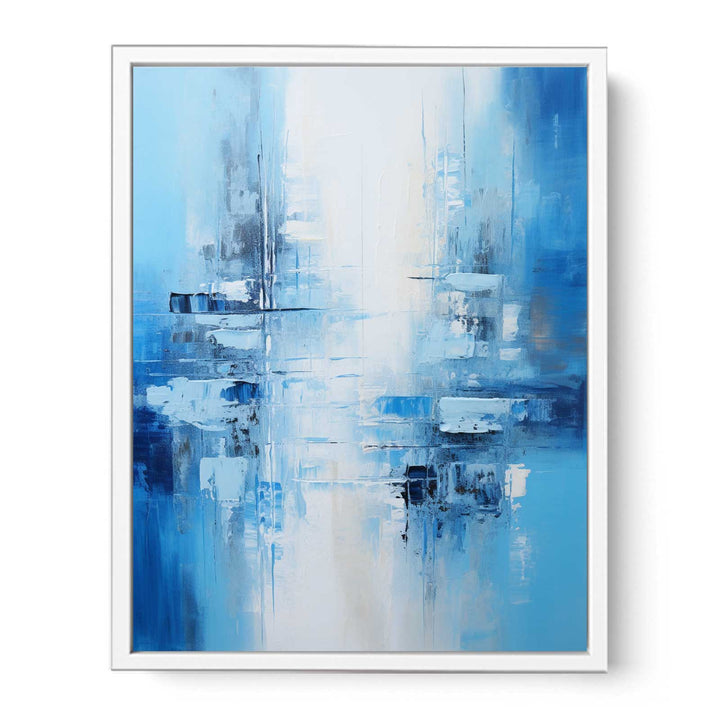 Abstract Blue Painting Framed Print