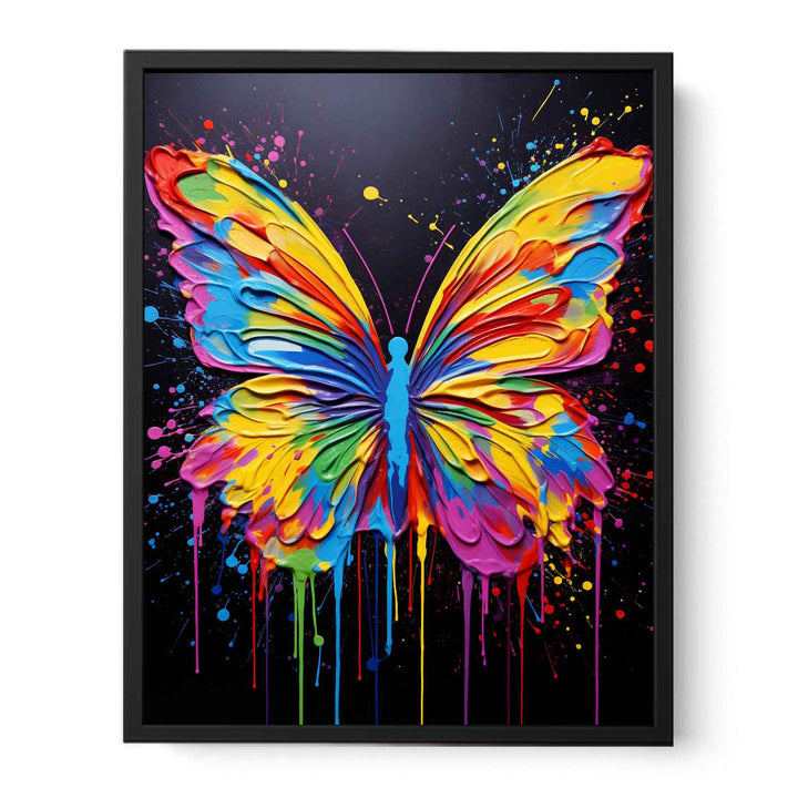 Painting Butterfly Color Drips  