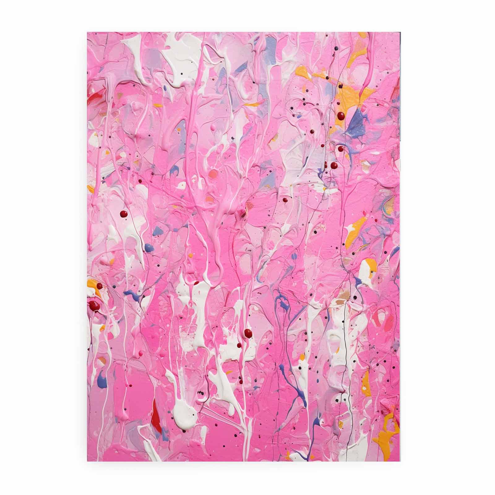 Pink  Drip  Painting