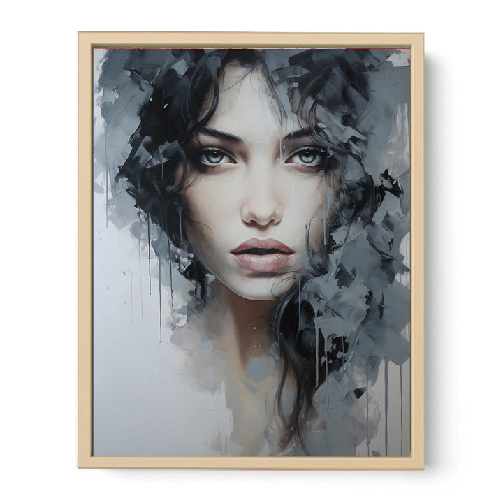 Grey Art Painting   Poster