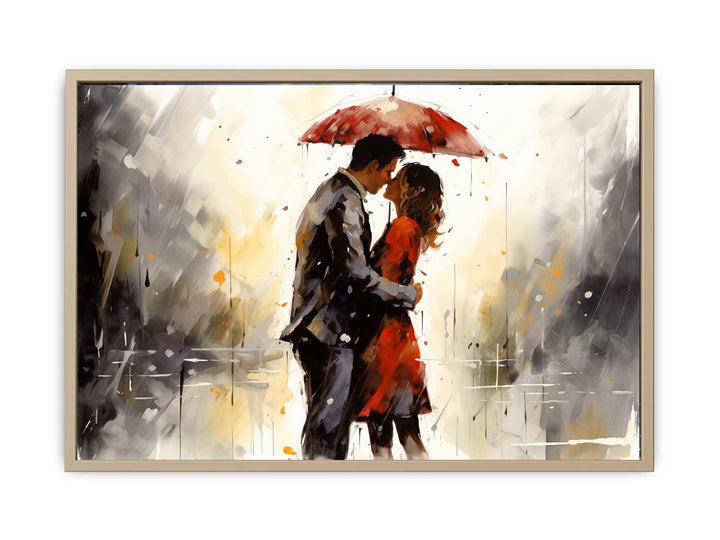 Red Couple Art Painting   Art Print