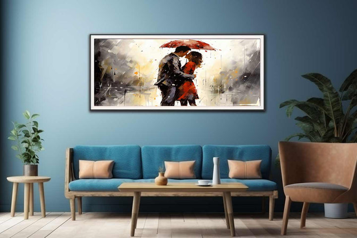 Red Couple Art Painting