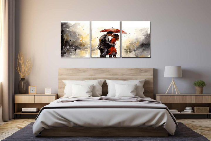 Red Couple Art Painting