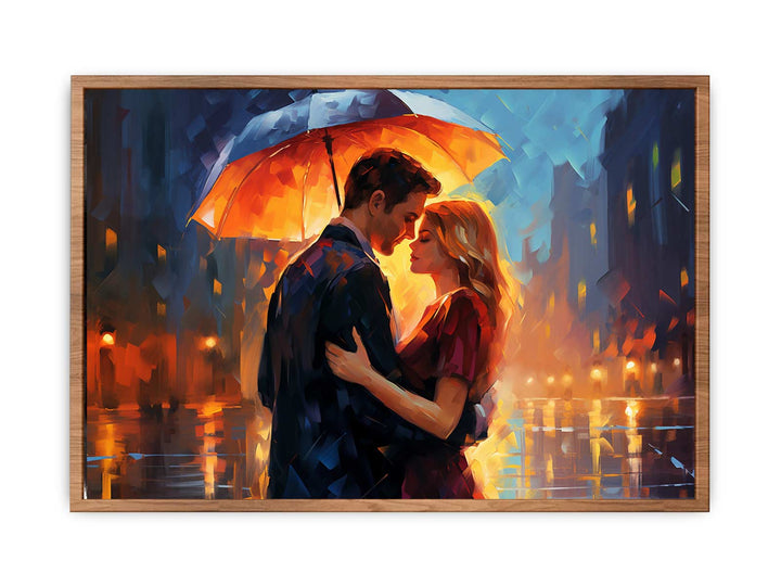 Couple Umbrella Art Painting-1 