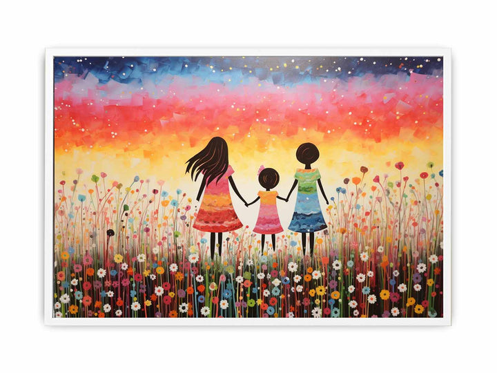 Kids Colorfull Art Painting  Framed Print
