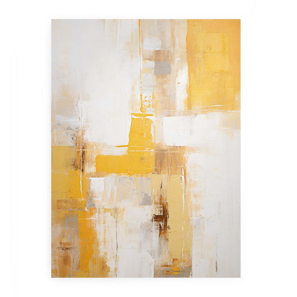 Yellow Grey Art Painting