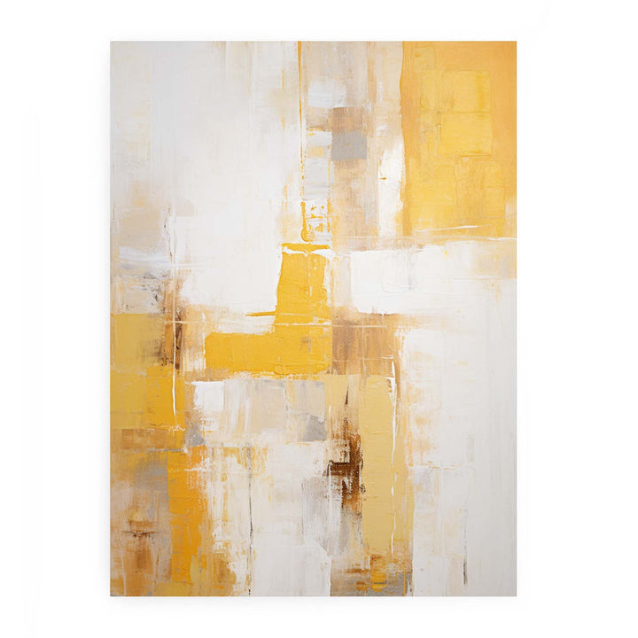Yellow Grey Art Painting