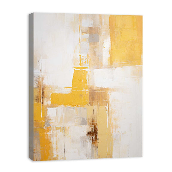 Yellow Grey Art Painting