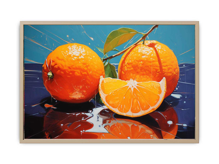Orange Art Painting   Art Print
