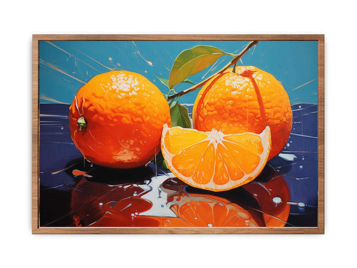 Orange Art Painting  Poster