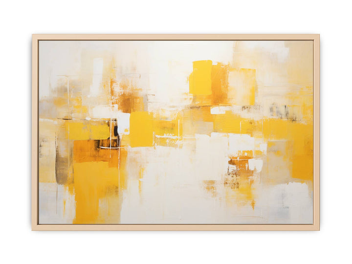 Yellow Abstract Painting  Streched canvas