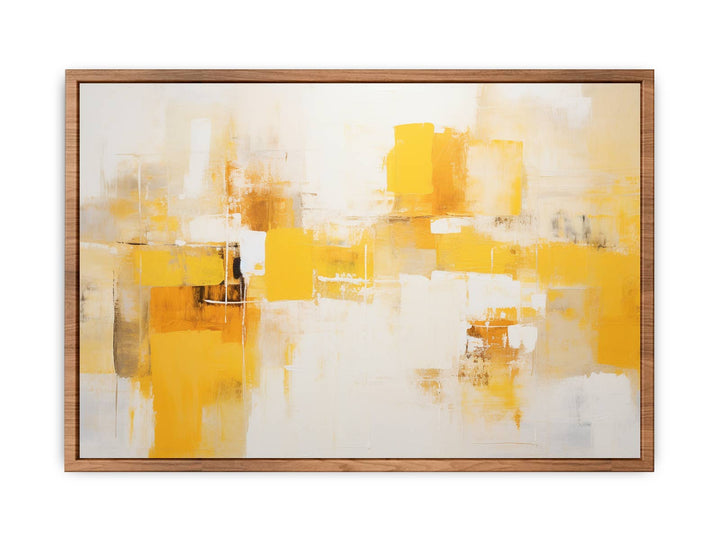 Yellow Abstract Painting Poster