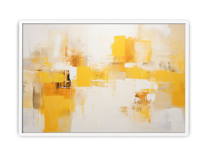 Yellow Abstract Painting Framed Print