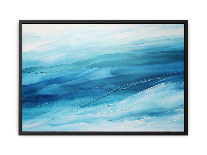 Blue Abstract Layer   Canvas Print