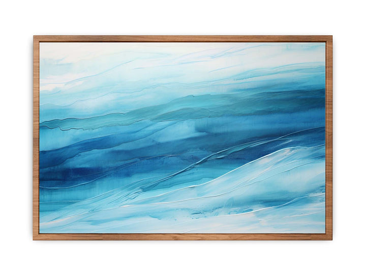 Blue Abstract Layer  Poster