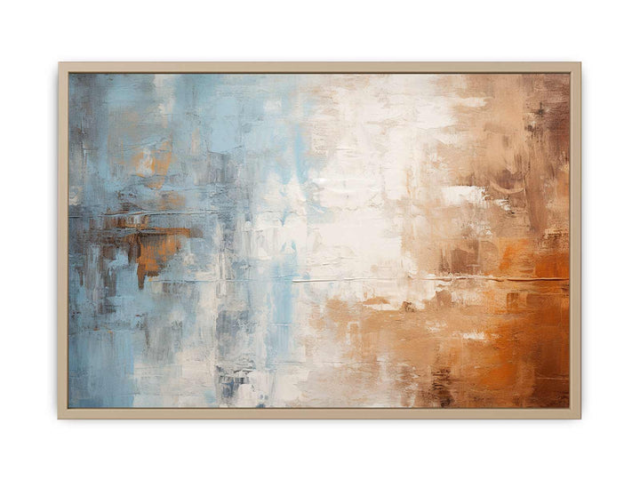 Blue Brown Painting   Art Print