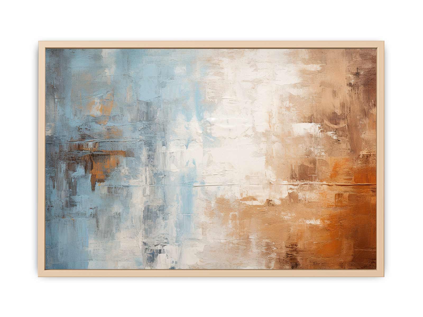 Blue Brown Painting   Streched canvas
