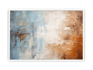 Blue Brown Painting  Framed Print