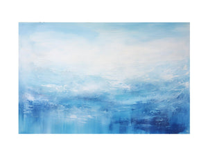 White Blue Abstract