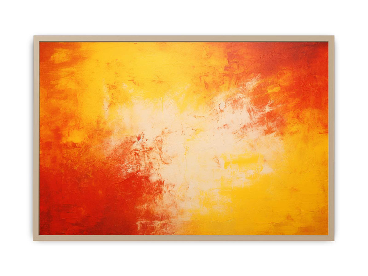 Red Yellow  Abstract  Art Print
