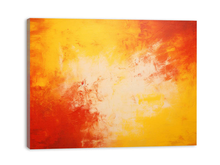 Red Yellow  Abstract Painting
