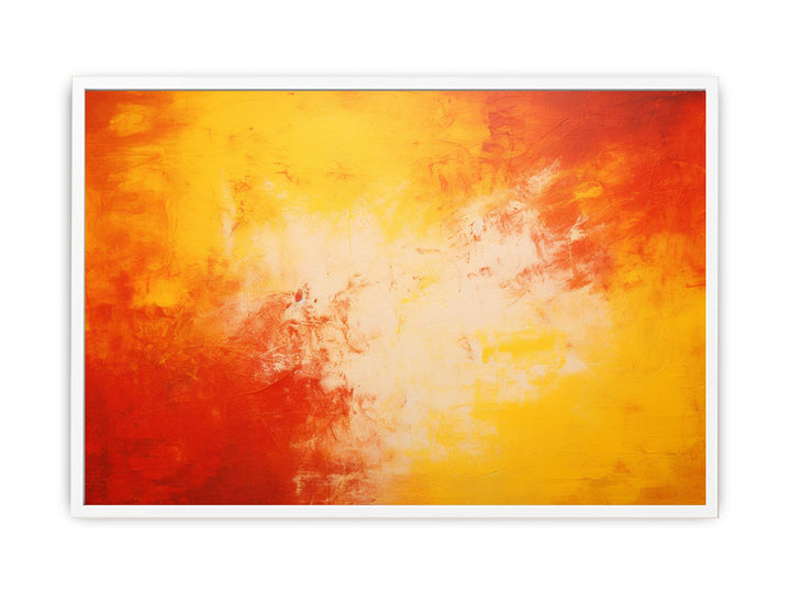 Red Yellow  Abstract Framed Print