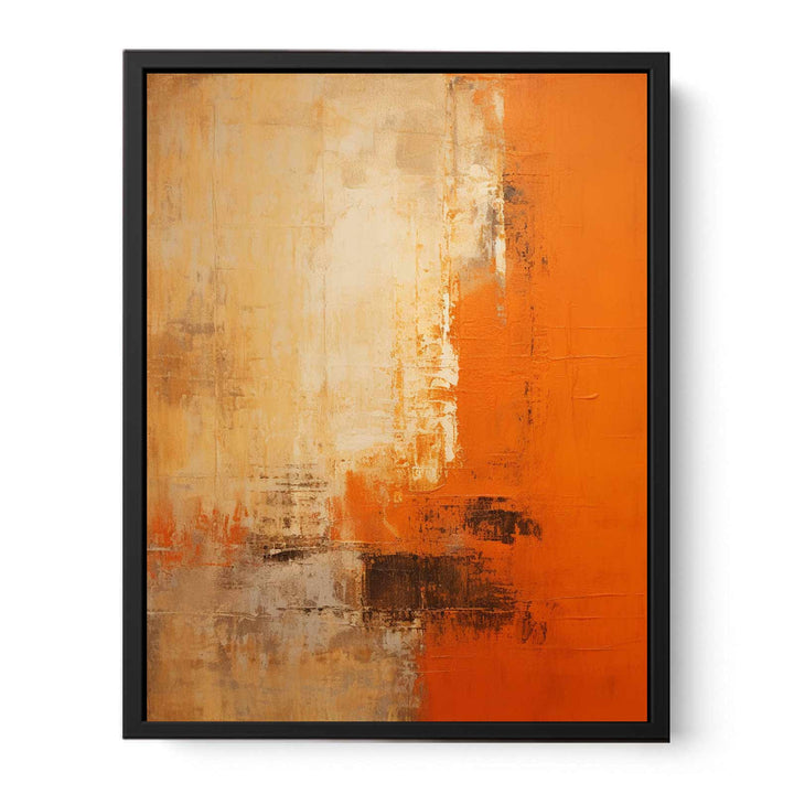 Orange Abstract  Painting  Canvas Print
