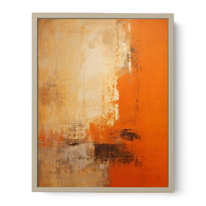 Orange Abstract  Painting  Art Print