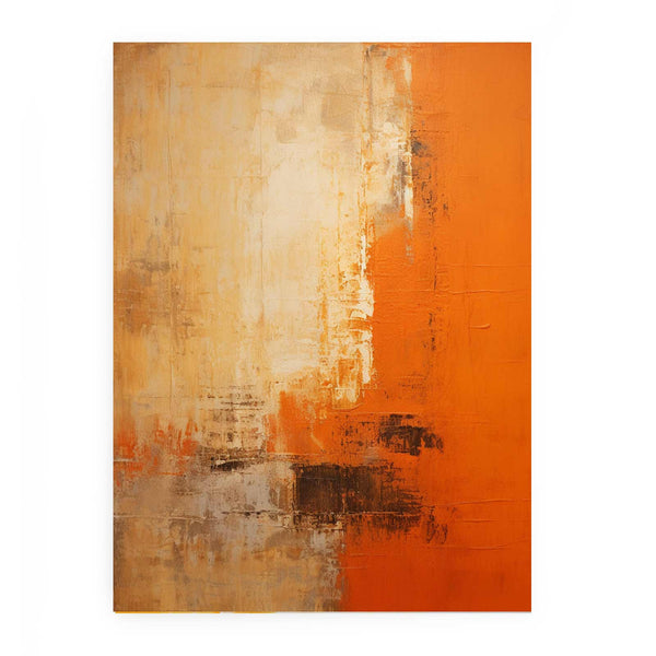 Orange Abstract  Painting