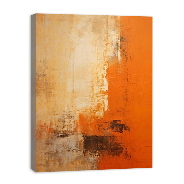 Orange Abstract  Painting