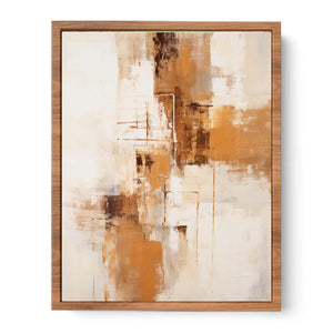 Brown Grey Abstract Poster