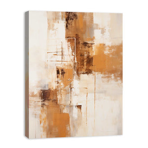 Brown Grey Abstract Painting