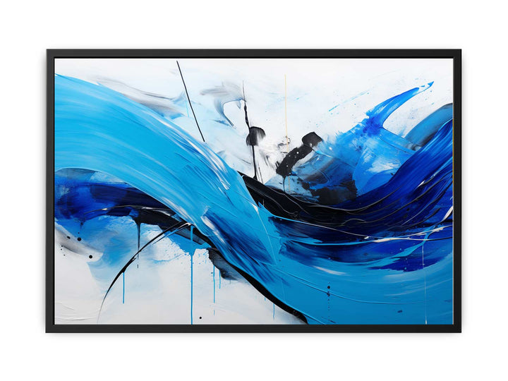 Black Blue Art Painting  