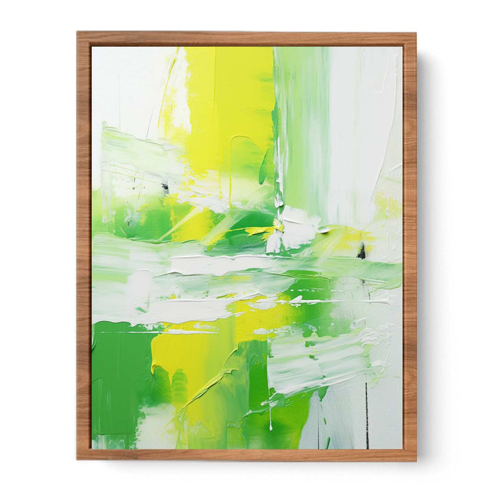 Green Yellow Abstract Poster